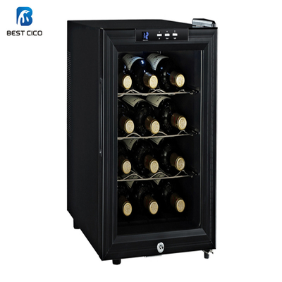 THERMOELECTRIC Mini Portable Electric Wine Bottle Cooler /Table Top Horizontal 12 Bottle Wine Fridge JC-33B